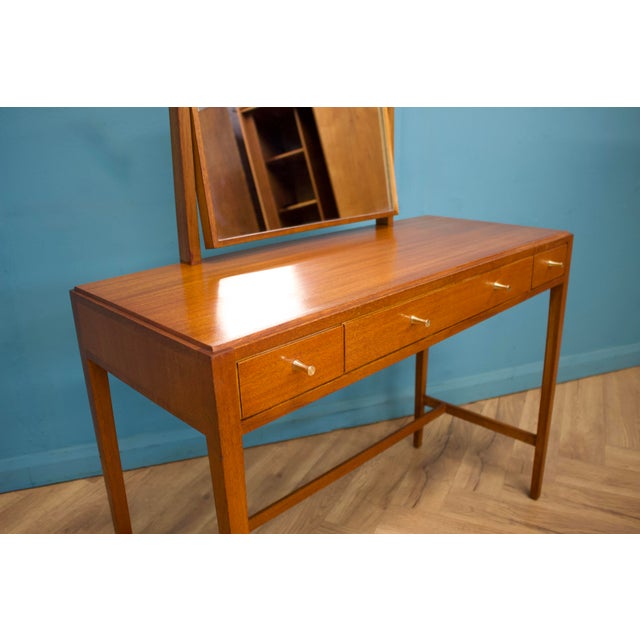 A beautiful quality, mid century mahogany & teak dressing table from Loughborough Furniture - retailed through Heals...