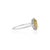 Metal 14k Gold Art Deco Natural Yellow Sapphire & Diamond Halo Ring Size 5 For Sale - Image 7 of 18