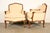 Baker Furniture French Provincial Louis XV Carved Fruitwood Bergère Chairs, Pair For Sale - Image 11 of 14