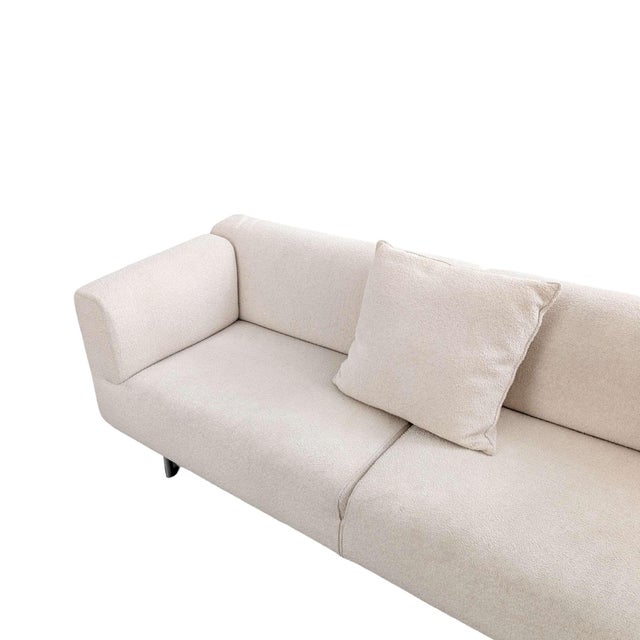 Metal Bouclé MET 250 2-Seater Sofa by Piero Lissoni for Cassina For Sale - Image 7 of 11