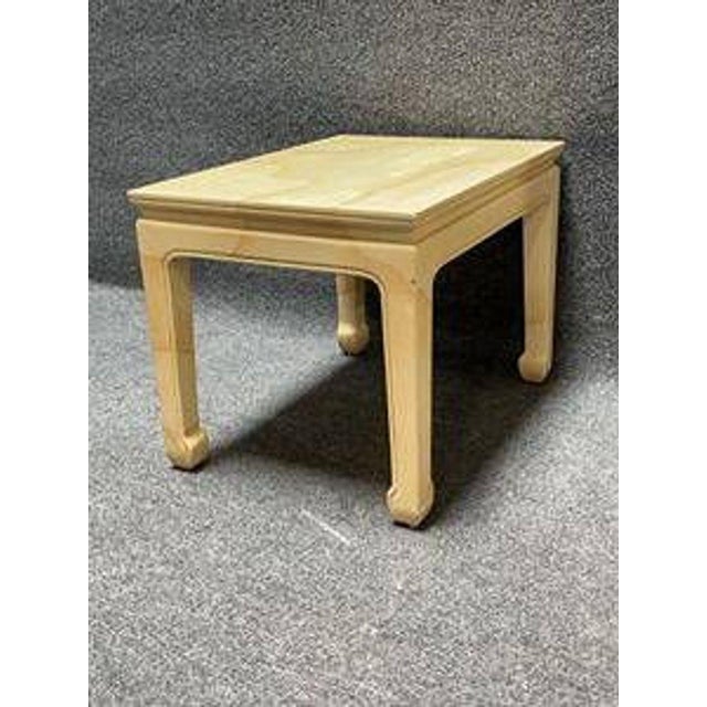 American Henredon Mid Century Goatskin Side Tables - Pair For Sale - Image 3 of 9