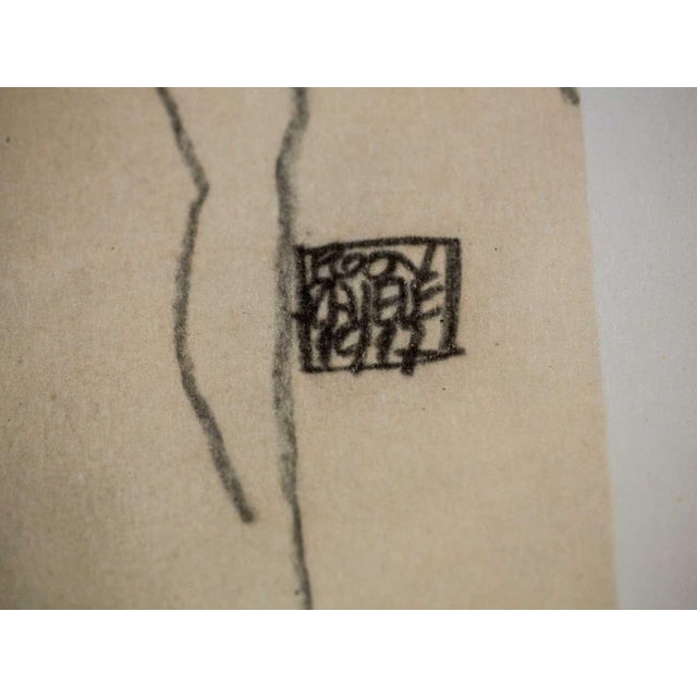 Gustav Klimt Egon Schiele Lithograph "The Artist's Wife", Signed, Limited Edition For Sale - Image 4 of 5