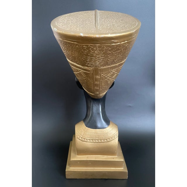Late 20th Century Vintage Large Bust of Queen Nefertiti For Sale - Image 5 of 12
