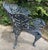 Late 19th Century Cast Iron Laurel Griffin Garden Chair Bench For Sale - Image 9 of 12