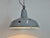 Industrial British Grey Enamel Factory Pendant Lamp from Benjamin Electric Manufacturing Company, 1960s For Sale - Image 9 of 17