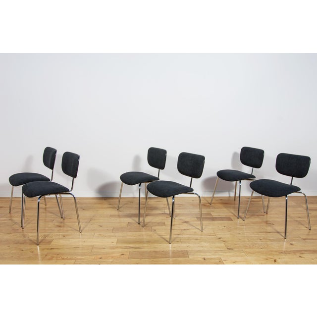 1960s Mid-Century SE68 Side Chairs by Egon Eiermann for Wilde & Spieth, Germany, 1960s, Set of 6 For Sale - Image 5 of 18