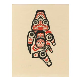 Bill Reid Serigraph "Haida Dogfish (Xaxada)," 1972 For Sale