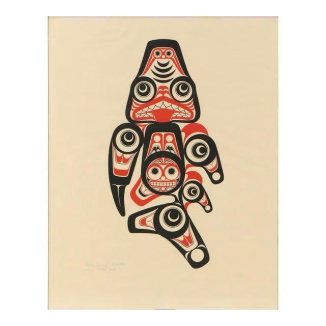 Bill Reid Serigraph "Haida Dogfish (Xaxada)," 1972 For Sale