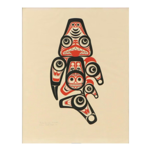 Bill Reid Serigraph "Haida Dogfish (Xaxada)," 1972