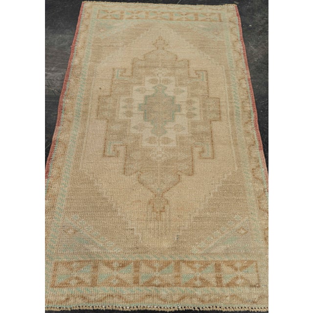 Turkish Mini Rug Oriental Hand Knotted Vintage Rug 1'10" x 3'3" #21046 Explore a curated collection of hallway runners,...