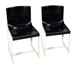 Set of Lacquered Wooden Chairs by P. Gautier, 1960s