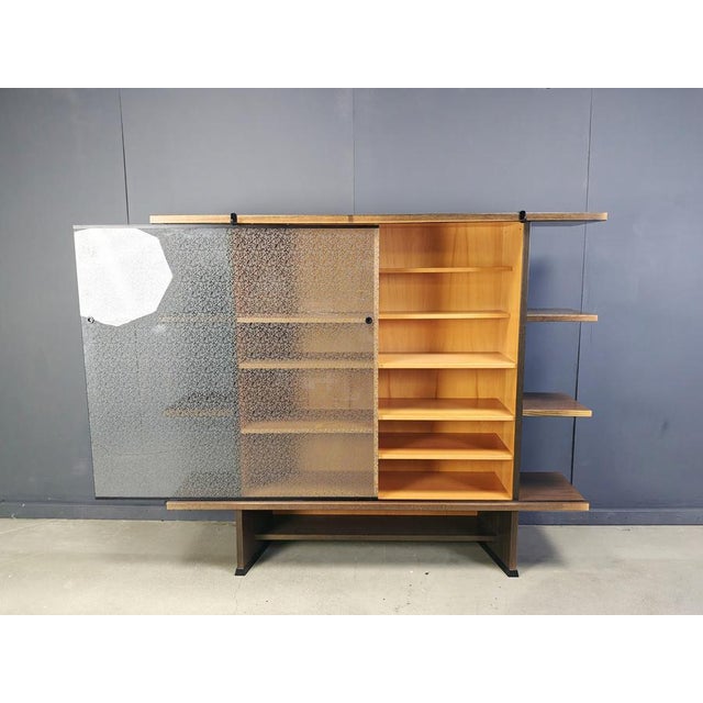 1980s Angle Cabinet attributed to Francesco Binfare for Cassina, 1980s For Sale - Image 5 of 11