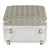 1970s Hill Manufacturing "Charles Hollis Style" Upholstered Lucite Ottoman/Vanity Seat For Sale
