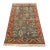 Heriz Rug 3’9” X 5’9” Blue Wool Vintage Tribal Hand-Knotted Oriental Carpet For Sale