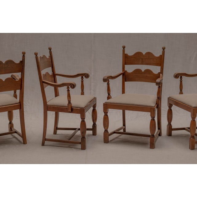 Mid-Century French Dining Chairs after Charles Dudouyt, 1950s, Set of 4 For Sale - Image 17 of 18