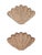 Pottery Barn Pottery Barn Wicker Clam Shell Sculptural Wall Art-a Pair For Sale - Image 4 of 13