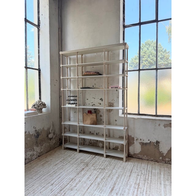 Napoleon White Patinated Bookcase, 1890s For Sale - Image 5 of 18