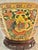 Late 20th Century Vintage Japanese Satsuma Style Hand-Painted Porcelain Jardinière Cachepot With Wood Ming Style Stand For Sale - Image 5 of 12