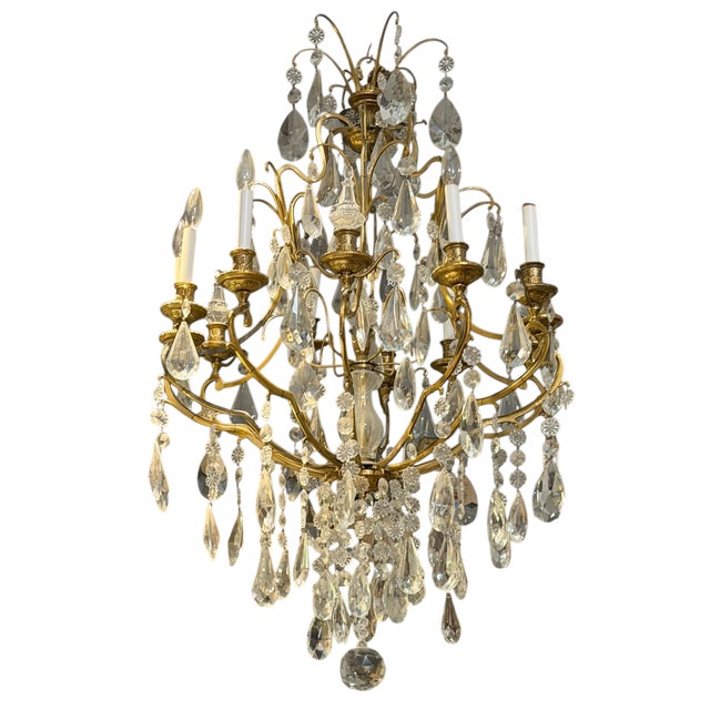 Baccarat Louis XVI Style Baccarat French Crystal Chandelier For Sale - Image 4 of 8