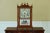 Pillar & Scroll Cherry Clock with Hancock House Glass Panel For Sale - Image 9 of 9