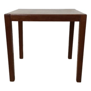 Danish Modern Rectangular Teak End Table For Sale