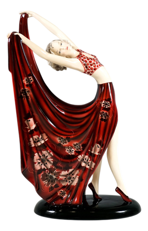 Vintage Art Deco Ceramic Dancer by Stephan Dakon, 1930s
