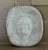 19th Century Antique 19th Century Italian Grand Tour Carved White Marble Shallow Vide Poche Dish or Paperweight With Mask Figure For Sale - Image 5 of 16