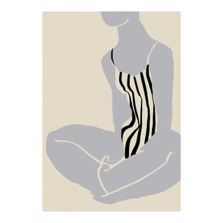 Contemporary Female Silhouette Giclee Print For Sale
