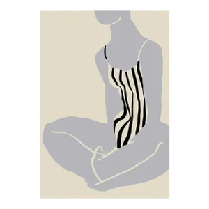 Contemporary Female Silhouette Giclee Print