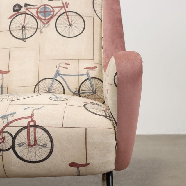 Metal Vintage Armchair, Italy, 1950s For Sale - Image 7 of 12