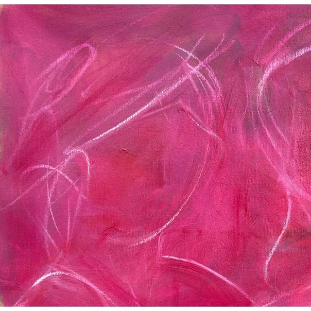 Trixie Pitts "Imaginary Friend" by Trixie Pitts Minimalist Expressionist Abstract Oil Painting For Sale - Image 4 of 10