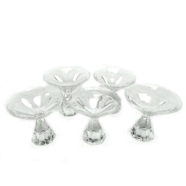 Art Deco Czechoslovakian Glasses, 1950s, Set of 5 For Sale - Image 4 of 11