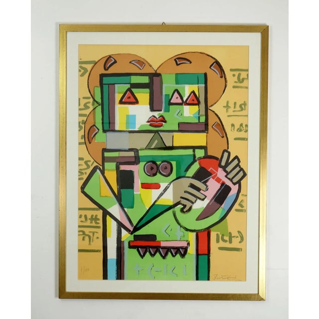 Ibrahim Kodra Serigraphy, 1980 For Sale - Image 9 of 9