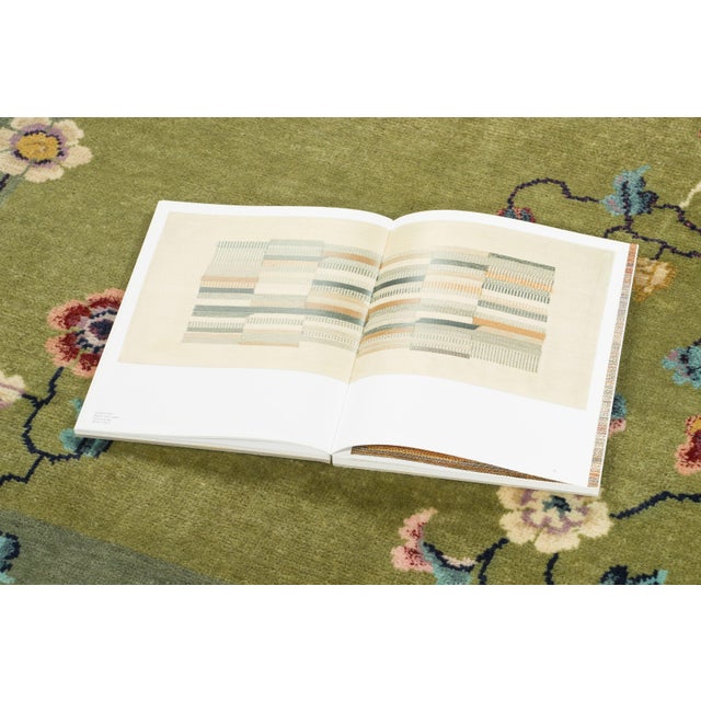 Textile Contemporary Chinese Deco Style Floral Green Wool Rug by Rug & Kilim, India For Sale - Image 7 of 8