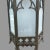 Vintage Cast Metal Gothic Hanging Light Fixture With Glass Panels For Sale - Image 4 of 12