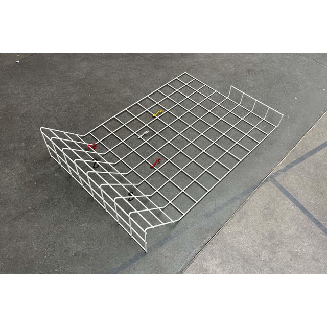 1960s Mid-Century Modern German Minimalist White String Coat Rack, 1960s For Sale - Image 5 of 15