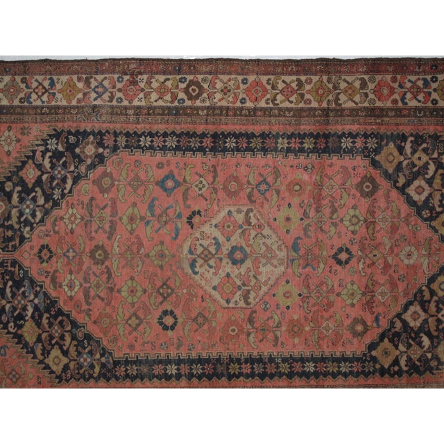 Persian Early 20th Century Antique Persian Malayer Rug - 6′6″ × 13′9″ For Sale - Image 3 of 8