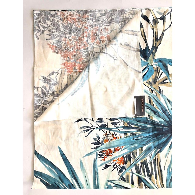 Brunschwig & Fils Jim Thompson Cassia Fabric in Teal, 56"/1.5 Yards For Sale - Image 4 of 11