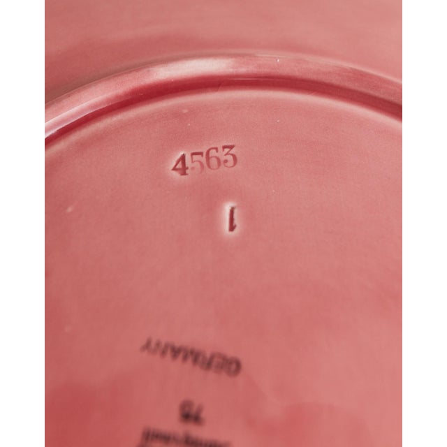 1920s Art Nouveau 11.5 Inch Schramberg Majolica Plate For Sale - Image 12 of 14