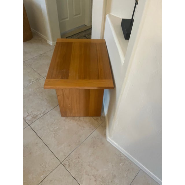 SL Mobler 1960s Mid-Century Modern Teak Ansager Møbler a/S Danish Accent Side Table For Sale - Image 4 of 12