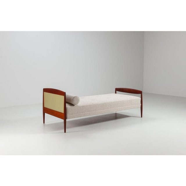 Scandinavian Daybed in Teak and Cane, Denmark, 1960 For Sale - Image 6 of 16