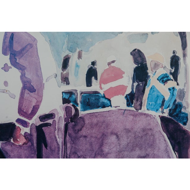 French Galerie Broussard Exhibit Poster by Robert Delval For Sale In West Palm - Image 6 of 8