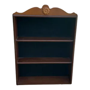Late 20th Century Mahogany Hanging Wall Shelf