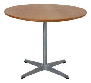 Circular Coffee Table in Teak by Arne Jacobsen, 1970s