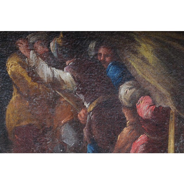 Ottoman Artist, Battle Scene, 1740, Oil on Canvas For Sale - Image 11 of 18