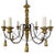 Paul Ferrante Gilt and Iron Six-Light Chandelier, 20th Century For Sale