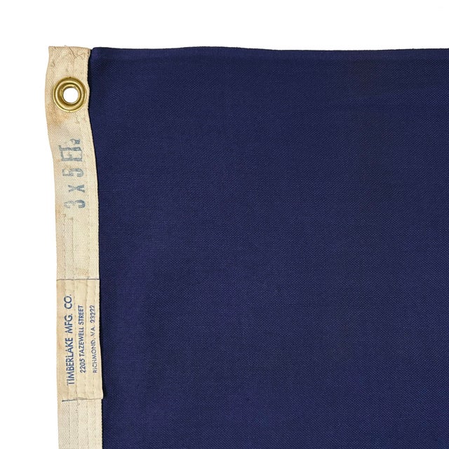 American Vintage Cotton State Flag of Virginia For Sale - Image 3 of 5