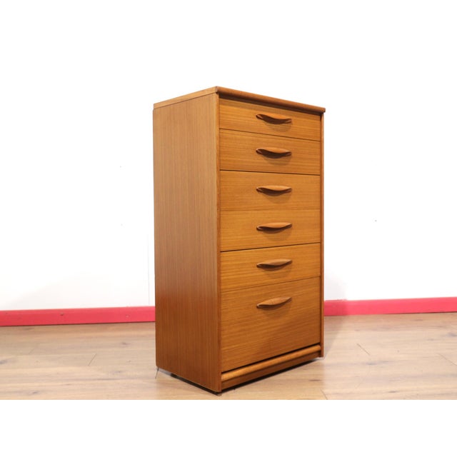 Mid 20th Century Mid Century Modern Vintage Teak British Dresser Drawers by Austinsuite For Sale - Image 5 of 12