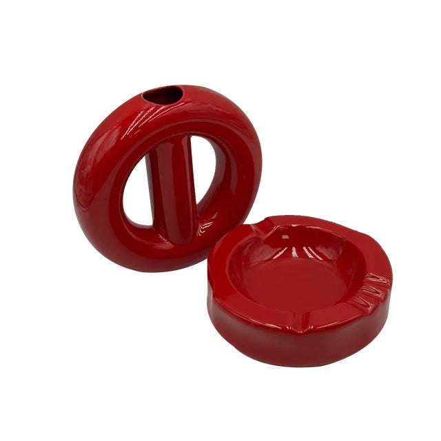 Vintage Ceramic Set by Pareschi Laveno, Italy, 1960s, Set of 2 For Sale