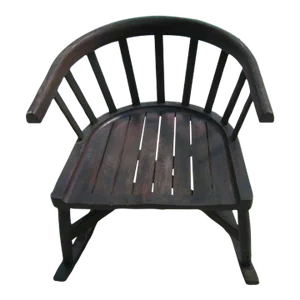 1940s Solid Wood Windsor Rocking Chair by Gloster Teak Wood
